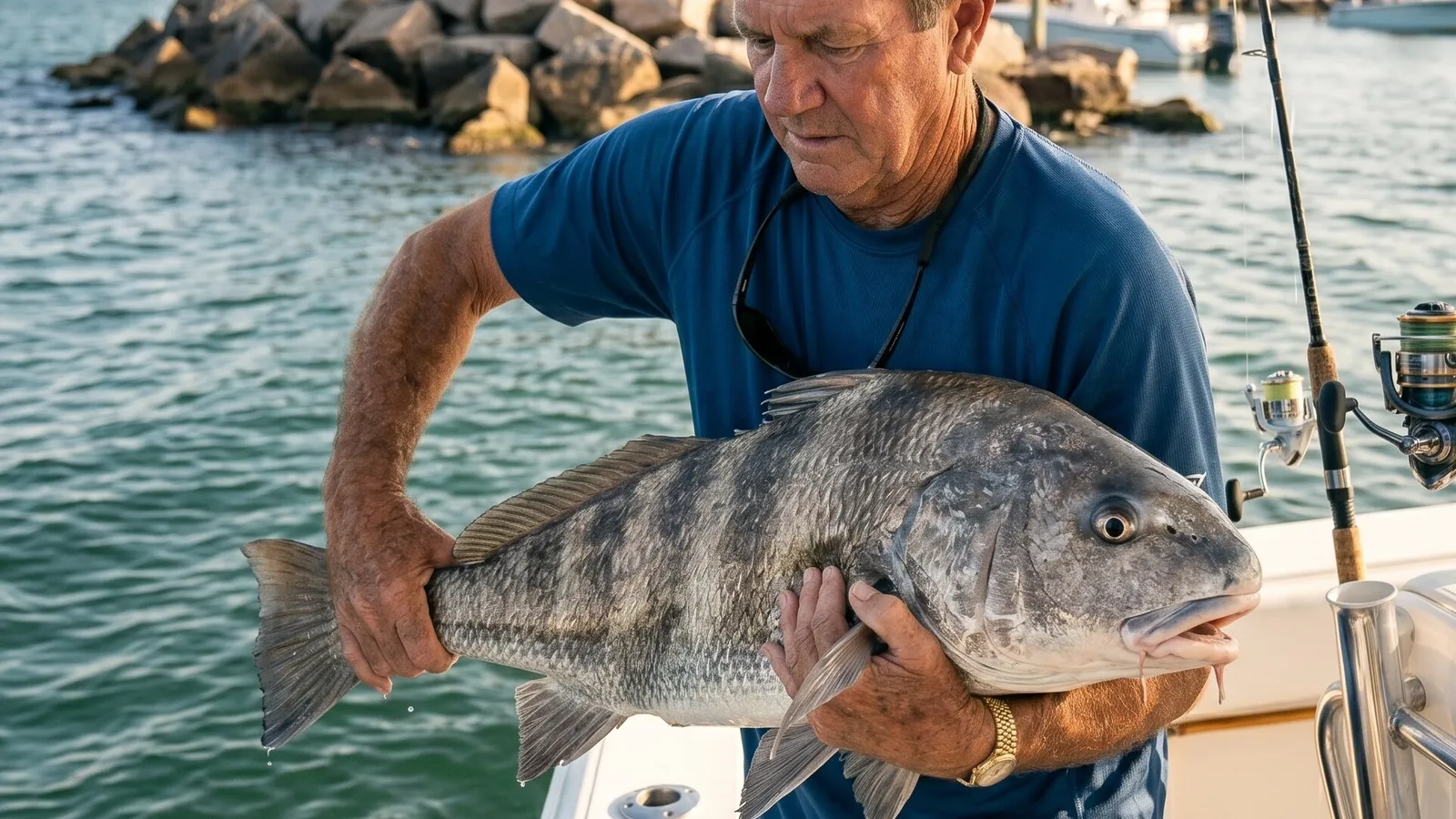 Flounder caught in the Brazosport bay system