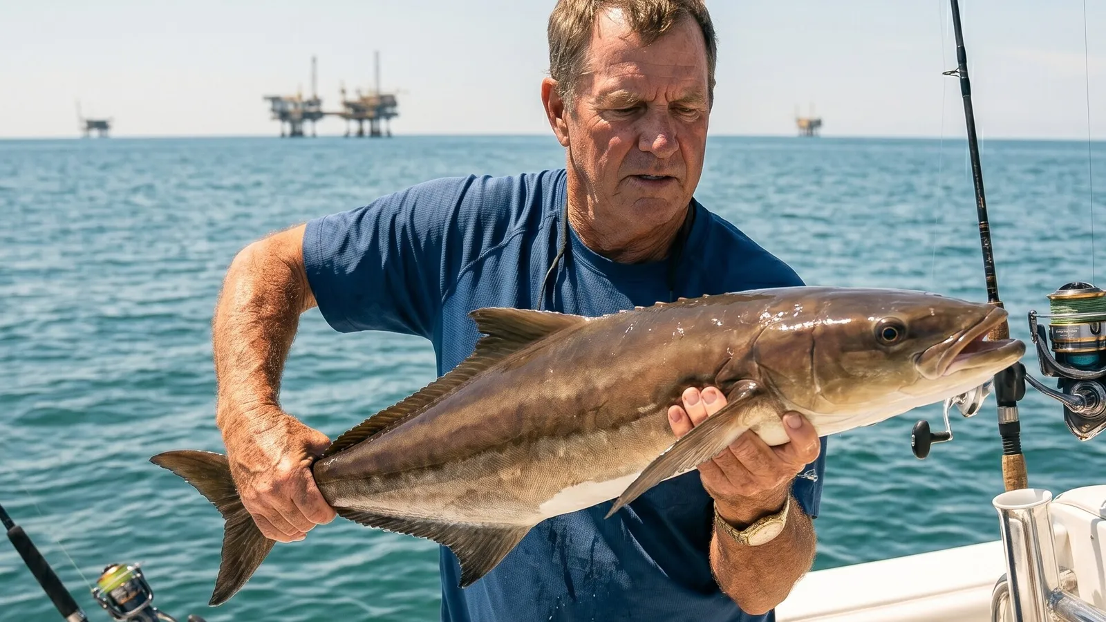Cobia caught in the Brazosport area